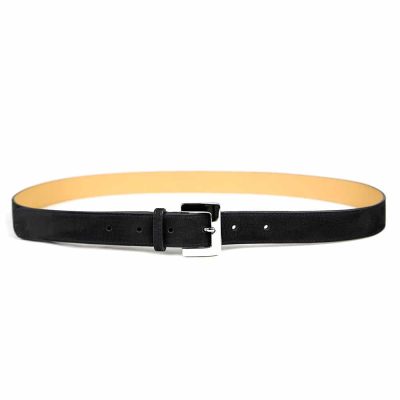 Ceinture en cuir artisanal pour femme Padda. Made in France, haut de gamme. Couleur bleu turquoise et boucle argentée. Fabriquée en France.