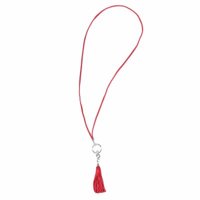 Collier en cuir artisanal pour femme Pélican avec boucle argentée. Made in France, haut de gamme. Couleur rouge et argent. Fabriquée en France.