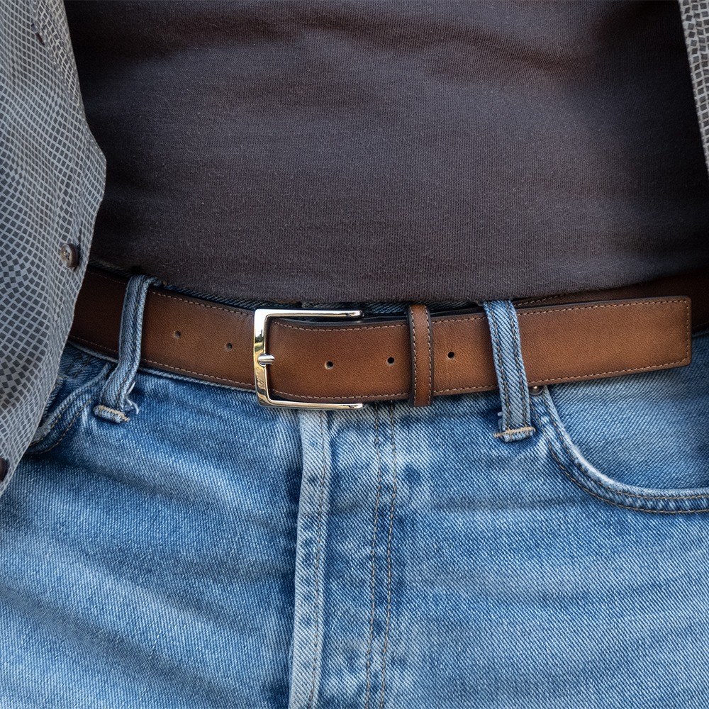 Ceinture homme luxe en cuir - Ceinture en cuir artisanale